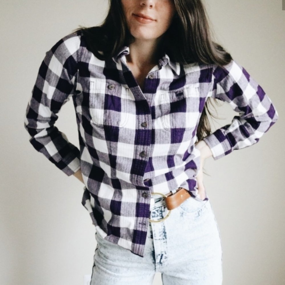 Duluth Trading CO. plaid top -C1